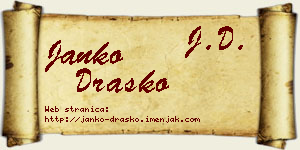 Janko Draško vizit kartica